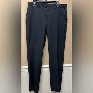 Axist Ultra Series Mens Dress Pants True Black Slim Fit Flat Front SZ 34x32 NWOT